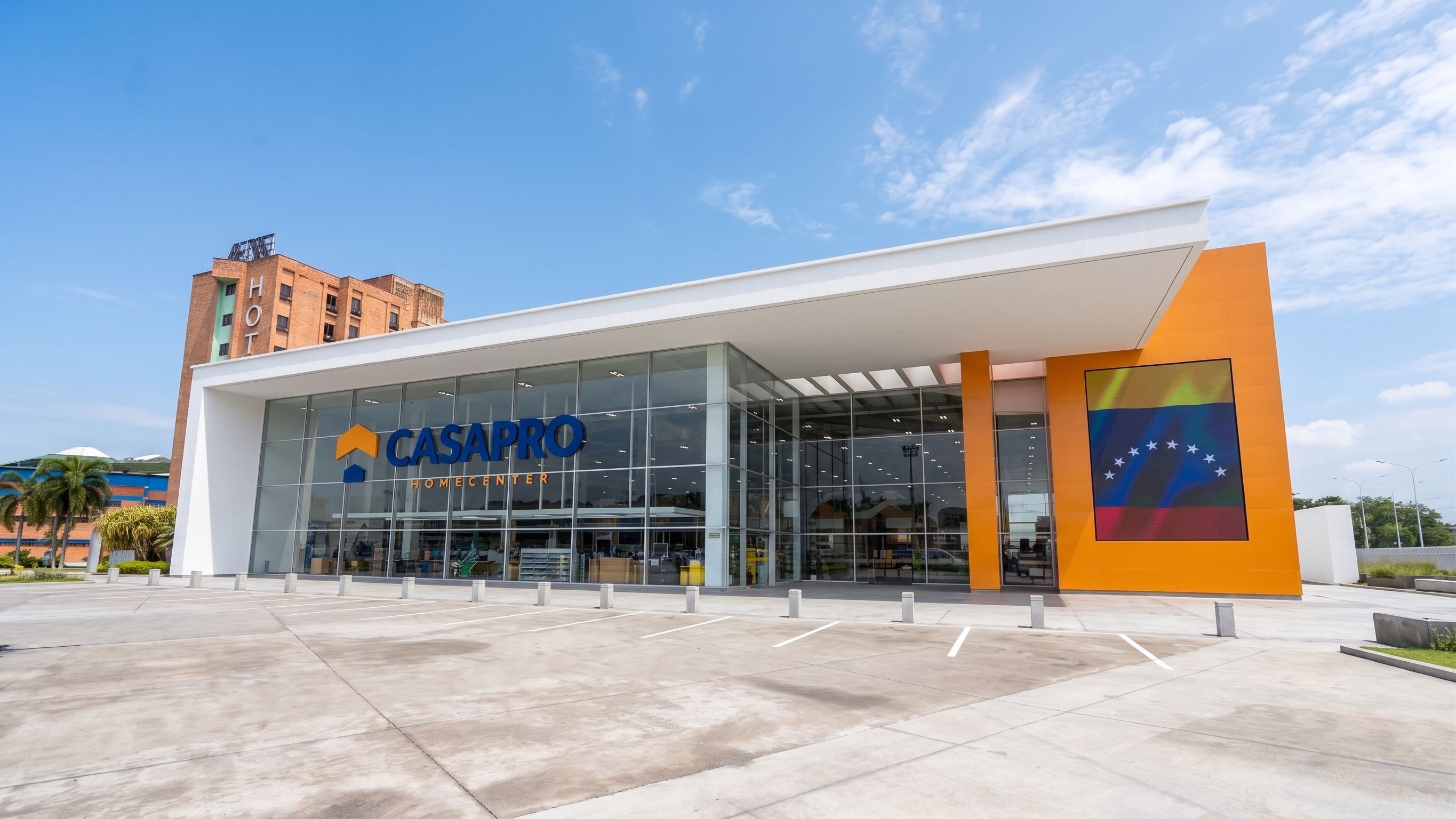 Fachada de la tienda CASAPRO Homecenter en Araure
